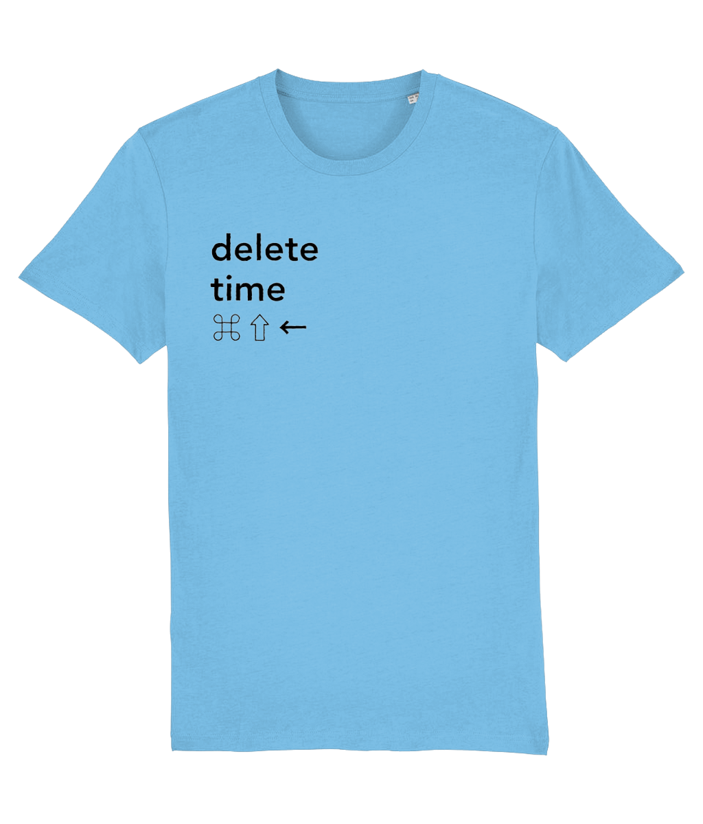 Delete Time T-Shirt - Ecru/Pink/Yellow/Blue