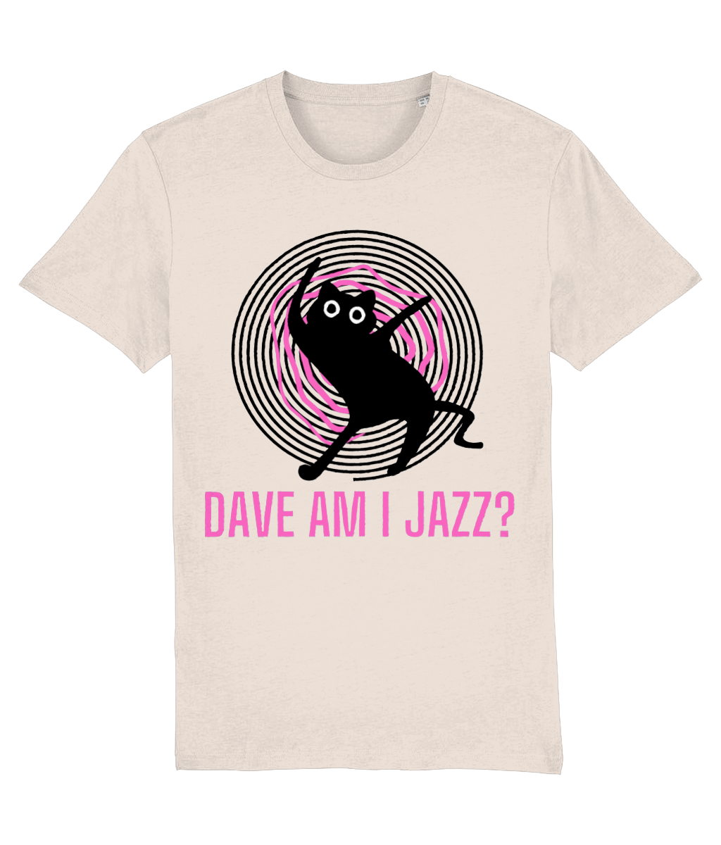 Dave Am I Jazz Cat T-Shirt - Yellow/Green Bay/Blue/Ecru