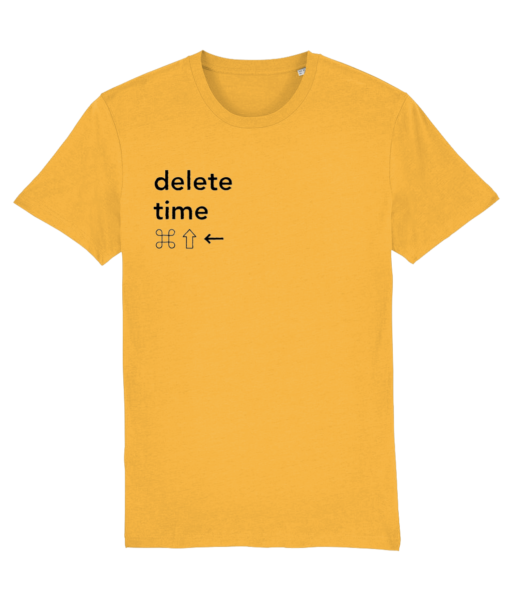Delete Time T-Shirt - Ecru/Pink/Yellow/Blue