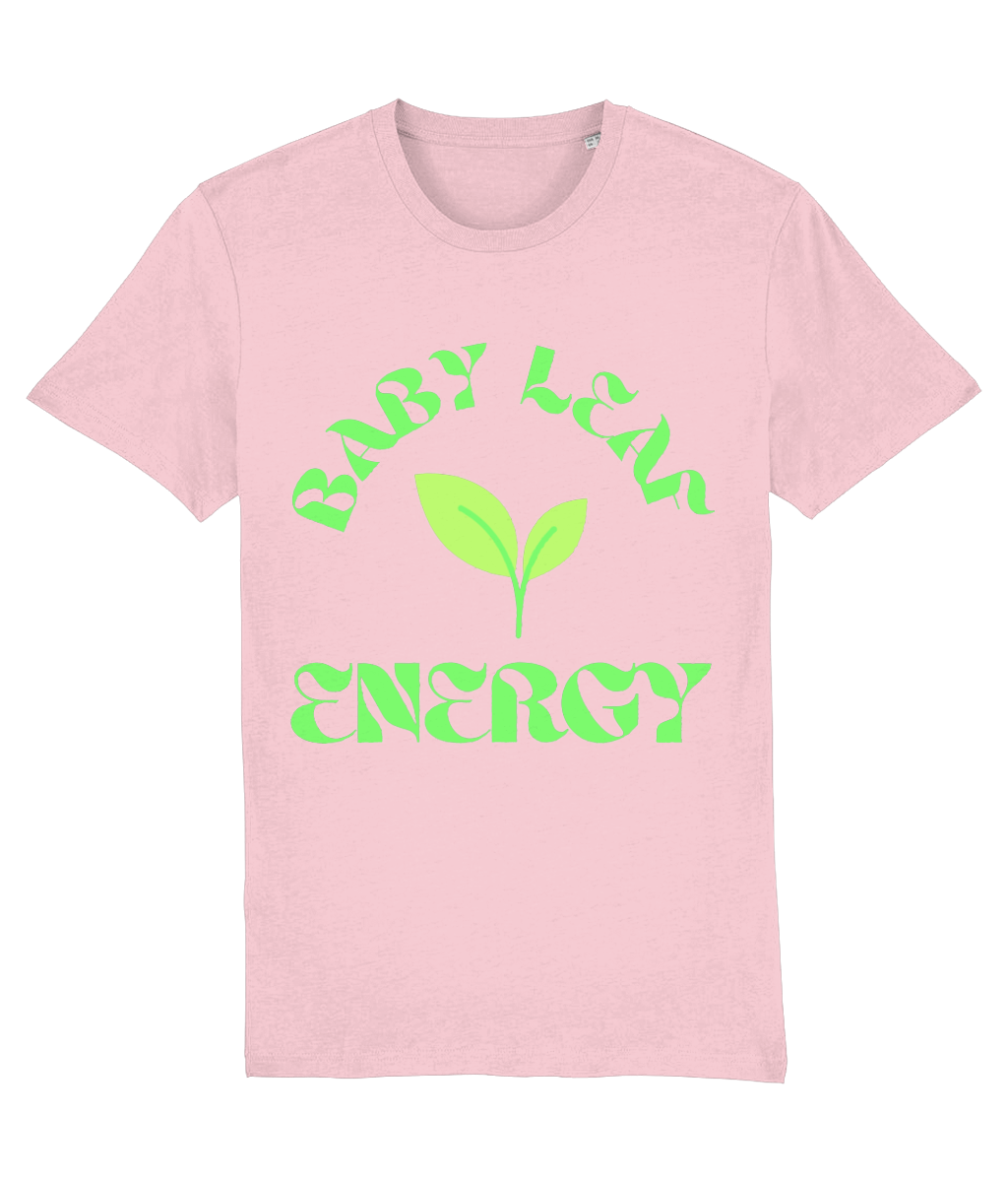 KIDS - Baby Leaf Energy T-Shirt - Pink/ Ecru/ Mint