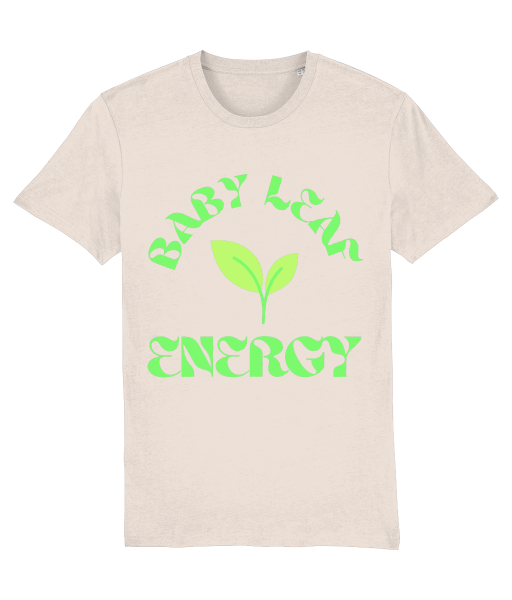 KIDS - Baby Leaf Energy T-Shirt - Pink/ Ecru/ Mint