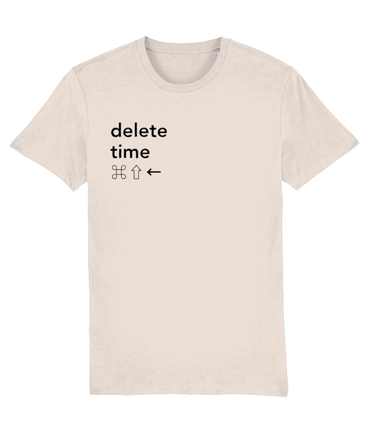 Delete Time T-Shirt - Ecru/Pink/Yellow/Blue