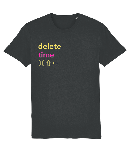 Delete Time T-Shirt - Black/Purple